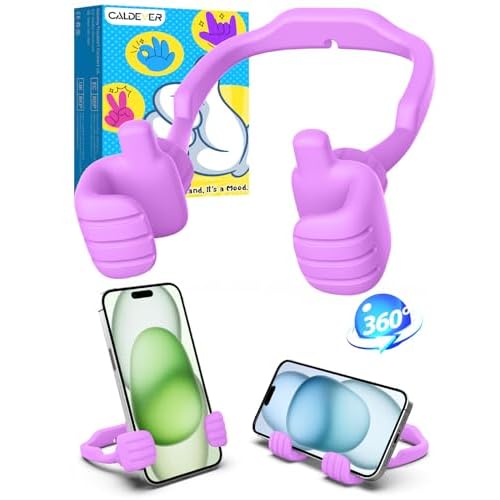 Stocking Stuffers for Teens Girls Adults Cell Phone Stand: Upgrade Adjustable Thumbs Up Lazy Phone Holder for Desk Cool Gadgets Fun Birthday Gifts Ideas for Kids Teenager Women Gifts for Christmas