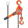 Manual Lever Chain Hoist, 6 Ton 13200 lbs Capacity 20 FT Come Along, Hooks Commercial Grade Steel, Hand chain Hoist for Garages Automotive Machinery (3 Ton 10FT)