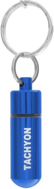 EMF Pocket Protector - Life-CapsuleTM Key Ring Protects from EMF and Energizes The System Blue