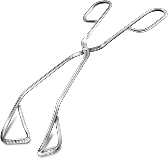 WAGENSTEIGER Scissor Tongs: 9.5 Inch Heavy Duty Stainless Steel Kitchen Tongs Comfortable Ergonomic Grip, Heat Resistant for BBQ and Cooking, Grilling Turning meats, Serving Pasta, Imprinted Grippers