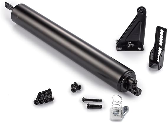 Ideal Security Pneumatic Lock for Screen Door, Black (1.25-2 Inches)
