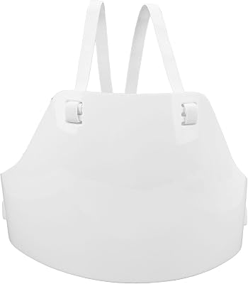 Fencing Chest Guard Protector, Mens Chest Plate Breathable Design Portable Fencing Equipment Gear with Adjustable Strap