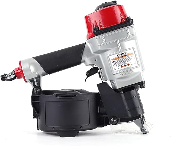 Air Coil Nailer, CN55 Professional Nail Gun, Pneumatic Nailing Machine with Rapid Shooting Engine, Framing Nailer Siding for Pallet, Crating, Framing, Siding, Fencing