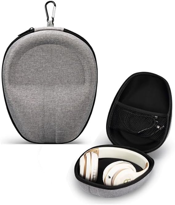 Hard Headphone Case for Sony WH-CH520 WH-CH720N MDR7506 WH-1000XM4 WH-1000XM5 WH-CH700N WH-XB910N XB950B1, Bose QC 35, Pioneer DJ CUE1, JBL, OneOdio, Philips Over Ear Headphones Headset Case (Gray)