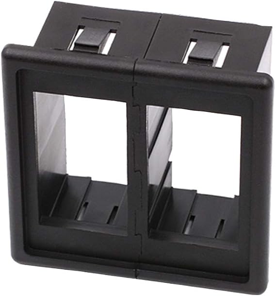 ESUPPORT Car Auto Bar Dash Board Panel Switch Holder Housing Kit Black | Auto Toggle Rocker Switches Mount Housing