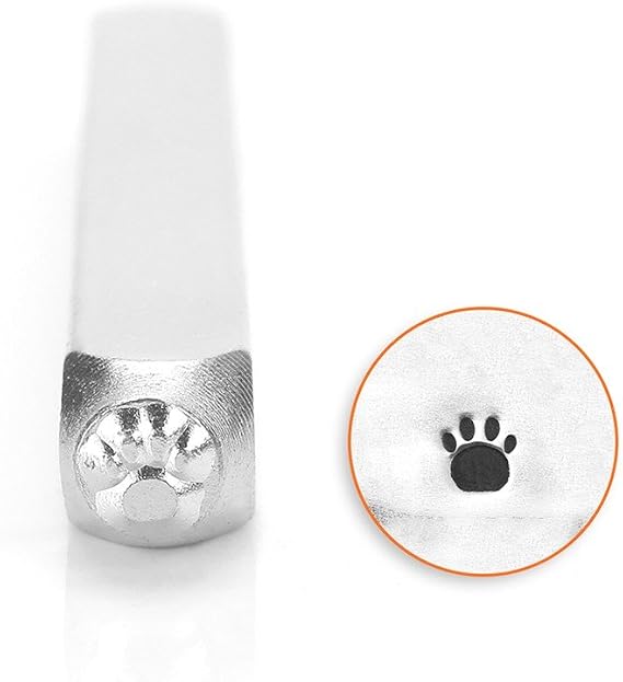 ImpressArt- 3mm, Paw Print (Small) Metal Design Stamp