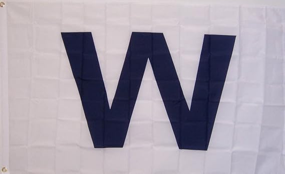 Rico Chicago Cubs White 'W' Flag
