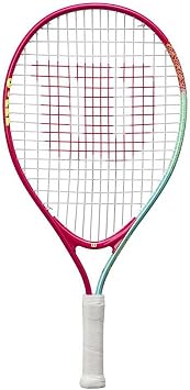 Wilson Intrigue Junior 21 Girls Tennis Racket Red/Yellow Strung 205g L