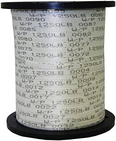 The Ribbon Factory USA Made 1250 Lb 1/2" Pull Tape | Pull Webbing | Flat Rope - 102 FT