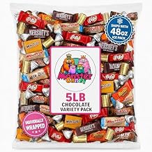 Chocolate Party Favor Candy Mix - 5 lb Pinata Stuffers Candy Bulk - Goodie Bag Stuffers for Kids Party Favors - Chocolate Candy Variety Pack Bulk - Bulk Candy Individually Wrapped Candies - Father's Day - Cold Pack Included