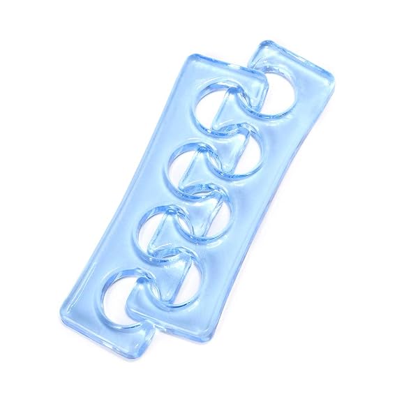 Toe Separators for Pedicure Soft Silicone Finger Toe Spacers Blue
