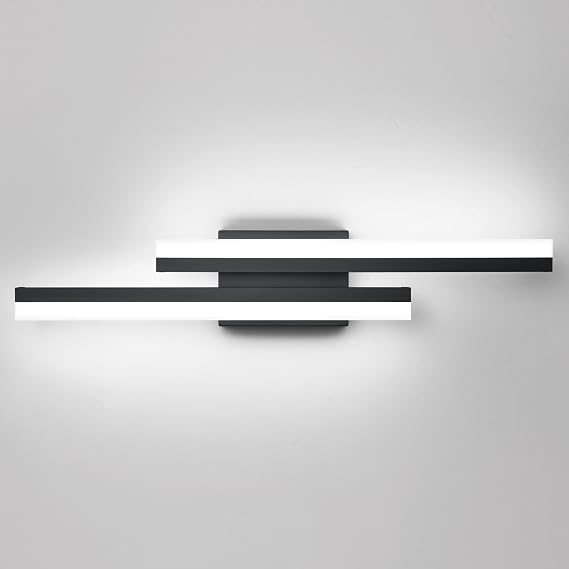 PRESDE 24 Inch LED Vanity Light Bar, Modern Black Bathroom Light Fixtures Over Mirror Dimmable