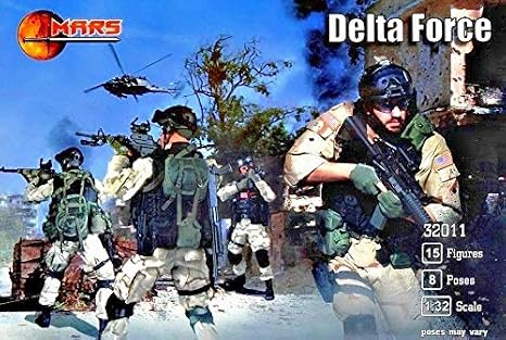 Mars Figures 32011-1/32 Delta Force, Scale Plastic Model kit