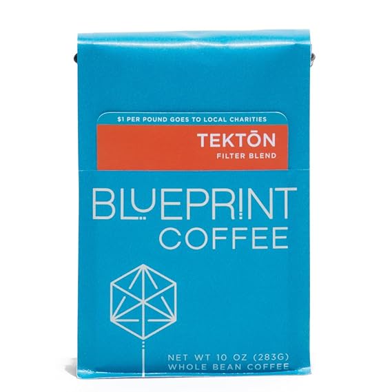 Blueprint Coffee Tekton Whole Bean Coffee, 10 oz