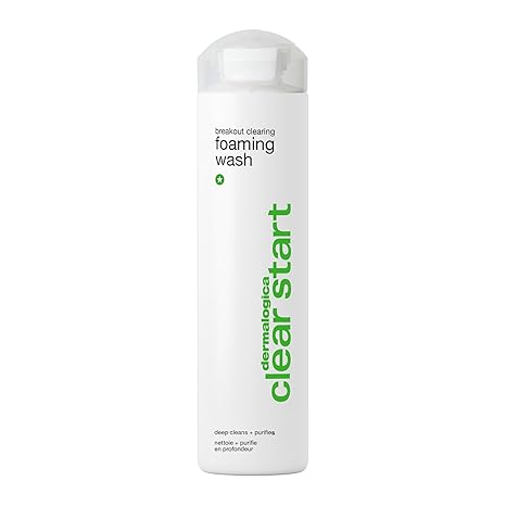 Dermalogica Clear Start Breakout Clearing Foaming Wash - Acne Face Wash with Salicylic Acid & Tea Tree Oil - Dive Into Pores to Clear, Soothe, Energize