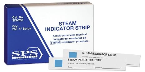 250/bx Steam Indicator Strips 4" Autoclave Sterilization Process Indicator Test Strips Confirms Successful Sterilization