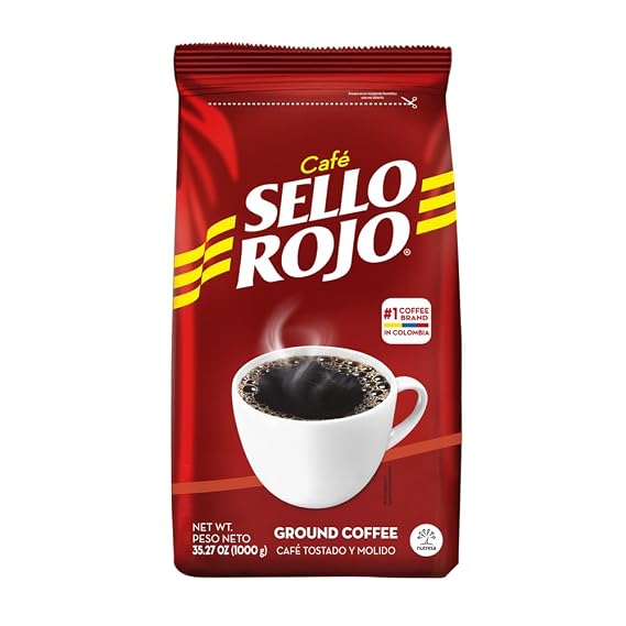 Sello Rojo, Tradicional Medium Roast Ground Coffee Bag, 35.27 oz