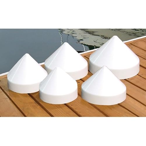 Dockmate Conehead Cap for Round Pilings | 10 Dia. | Seagull Deterrent | UV-Resistant Polypropylene