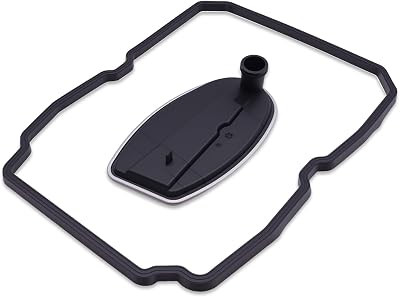 VEHICODE Transmission Filter and Gasket Kit, ATF Fluid Filter & Oil Pan Gasket Compatible with Dodge Charger Challenger Durango, Jeep Wrangler JK Grand Cherokee Commander, Chrysler 300, Mercedes