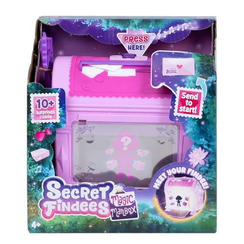 Goliath Secret Findees Magic Mailbox Pink | Includes Either Audree or Roxee | Discover 10 Surprises Inside | Recommended for Ages 4