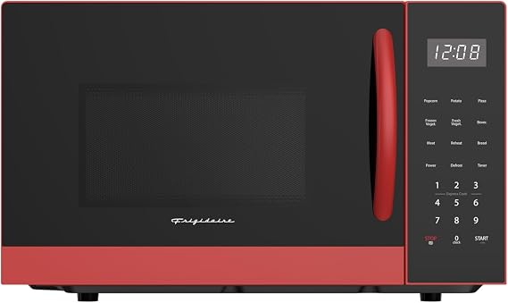FRIGIDAIRE EMW953RED Microwave Oven, 900 Watts with 10 Power Levels, Red