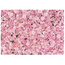Flower Wall Backdrop Pink Rose Floral Photography Backdrop Ideal for Wedding Valentine's Day Girl's Party Portrait Photo Shoots Bridal Showers Studio Props 7x5FT 11990