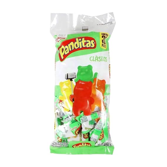 Ricolino Panditas Gummy Bears, Pack of 30 Individual Pieces|450 Grams