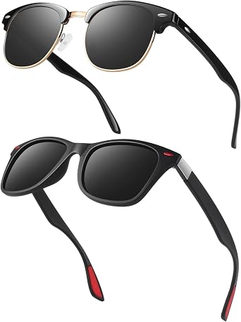 GQUEEN Classic Polarized Sunglasses Men Womens Bundle