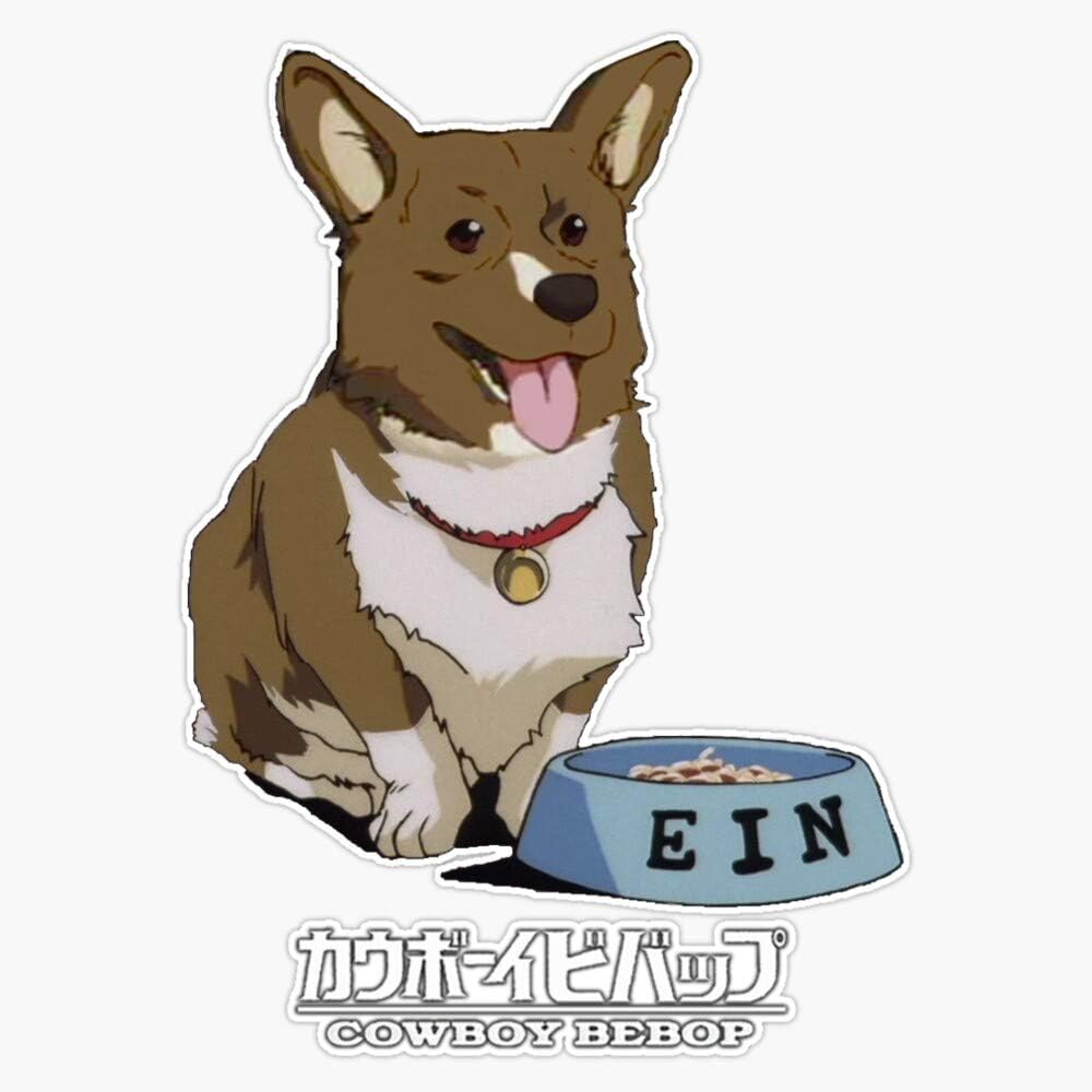 Cowboy Bebop EIN Vinyl Waterproof Sticker Decal Car Laptop Wall Window Bumper Sticker 5"