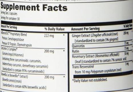 Designs for Health Inflammatone Vegetarian Capsules, 60 Count