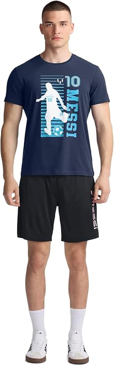 Messi Men's Kick Tee | Cotton Jersey Knit, Dress Blue