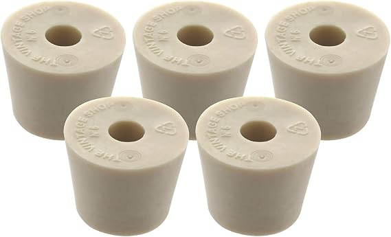 #6 Rubber Stopper with Hole - 5-Pack