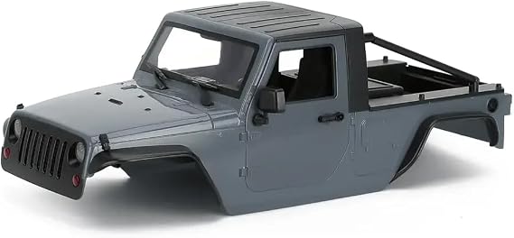 Unassembled 12.3in 313mm Wheelbase Pickup Body Shell Compatible with 1 10 Scale RC Crawler Car Compatible with II 90046 Chassis(Nardo Grey CSL-CK04)