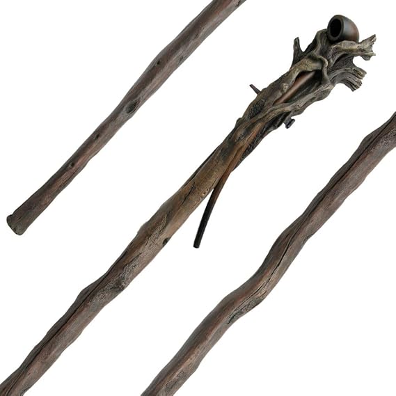 United Cutlery Lord of The Rings Gandalf The Grey Staff with Pipe - Authentic Movie Prop Replica, Polyresin Construction - Must Have for Collectors - 69 Overall | Officially Licensed Replica The Hobbit | LOTR Collectible | Individually Serial Numbered & Certificate of Authenticity
