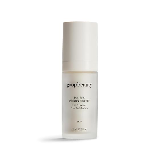 goop Beauty Sleep Milk Serum | Intense Face Exfoliator to Smooth Uneven Texture, Wrinkles, Pores | Glycolic Acid & Hyaluronic Serum | Dark Spot Corrector | 1 fl oz