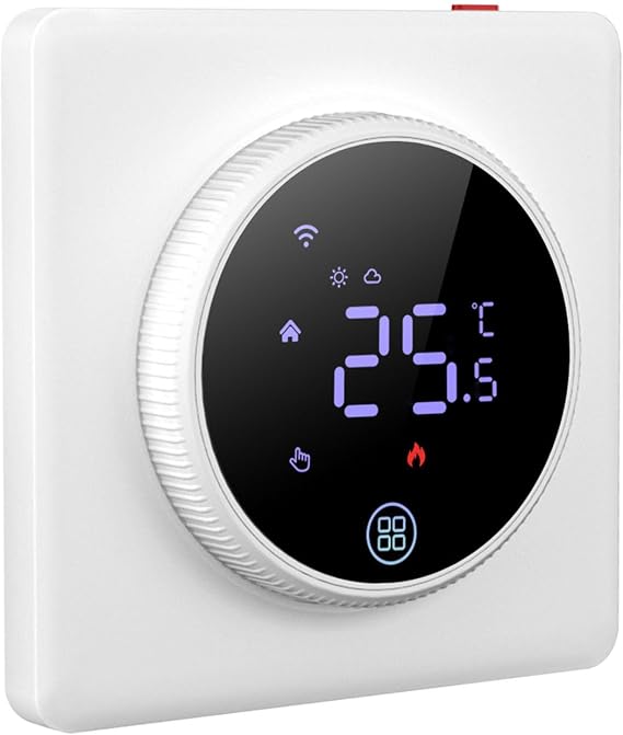 Smart Thermostat, WiFi Programmable Thermostat with Assistant and Yandex Voice Control, for Home Heating and Cooling System with ECO Mode and Remote Control
