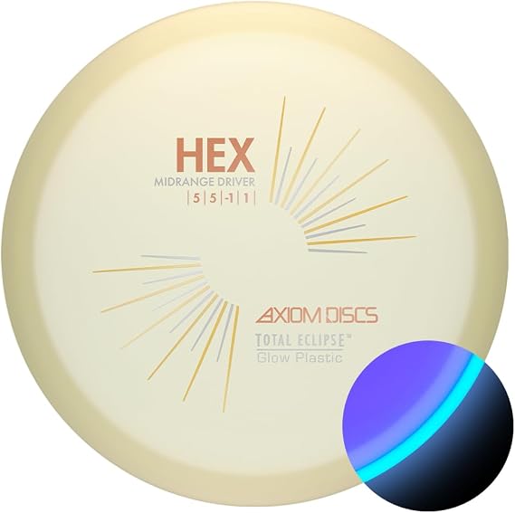 Axiom Discs Total Eclipse Glow 2.0 Hex Disc Golf Midrange (Colors May Vary)