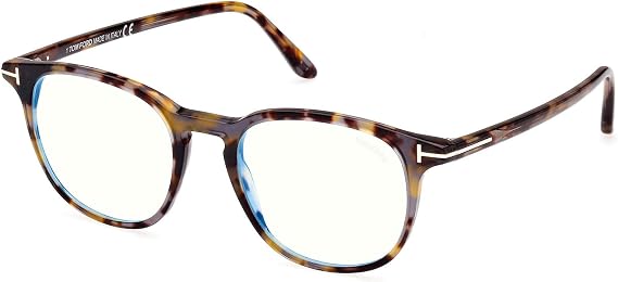 Tom Ford FT 5832-B BLUE BLOCK Blonde Havana 50/19/145 unisex Eyewear Frame