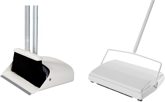 JEHONN Broom and Dustpan Set and Carpet& Floor Sweeper