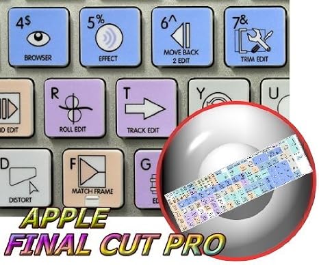 Apple Size Keyboard Sticker Apple Final Cut Pro Galaxy Series