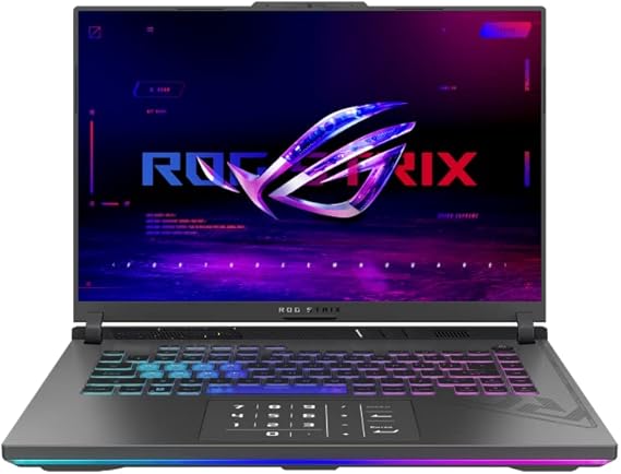 ASUS Gaming Laptop ROG Strix G16 | Core i7-13650HX 14-Core | NVIDIA GeForce RTX 4060 8GB | 32GB DDR5 | 1TB SSD | 16" 1920 x 1200 165 Hz | Win11 Pro - Wi-Fi 6E - RGB Backlit Keyboard - Gray