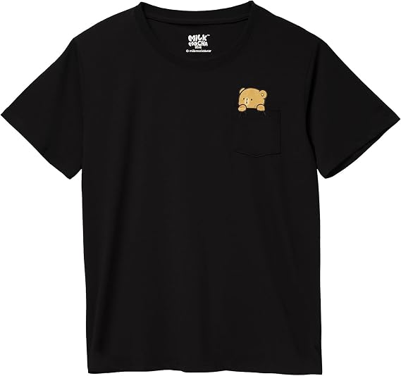 Milkmochabear Pocket Milk & Mocha T-Shirt Authorized Merchandise Cute Unisex Tee for Men and Women