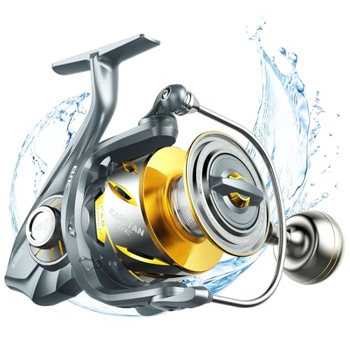 KastKing Kapstan Elite Saltwater Spinning Fishing Reel, Up to 55LBs Max Drag, IPX6 Waterproof & Corrosion-Resistant Bearing System - Ideal Fishing Gifts for Saltwater Fishing