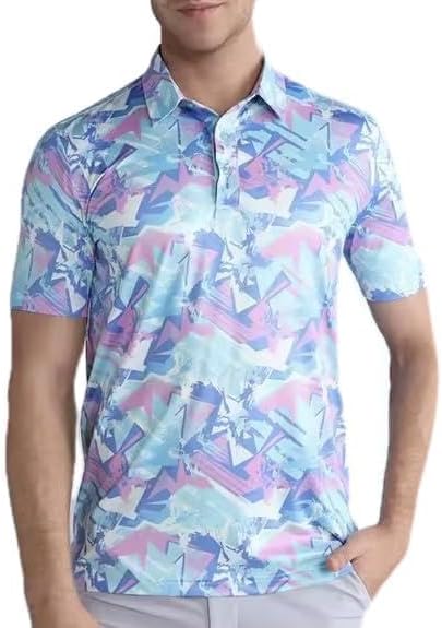 Men's Athletic Golf Polo Shirt, Moisture Wicking Performance, Short Sleeve
