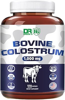 VITAMISAN Colostrum Supplement, 120 Capsules, 1,000mg per Serving, 30% IgG Immunoglobulins, Bovine Colostrum Powder Capsules Non-GMO, Gluten Free, USA Sourced