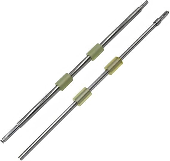 Scanner Feed Roller Kit, Metal Shaft Pick Roller Set Compatible with Fujitsu FI-6130 FI-6140 FI-6225 FI-6230 FI-6240 Printer - Professional Paper Feed Roller Replacement Parts