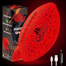 Glow in The Dark Kids Football #6 Rechargeable Light-Up Youth Pool Football,Ideal Gift for Ages 6-15