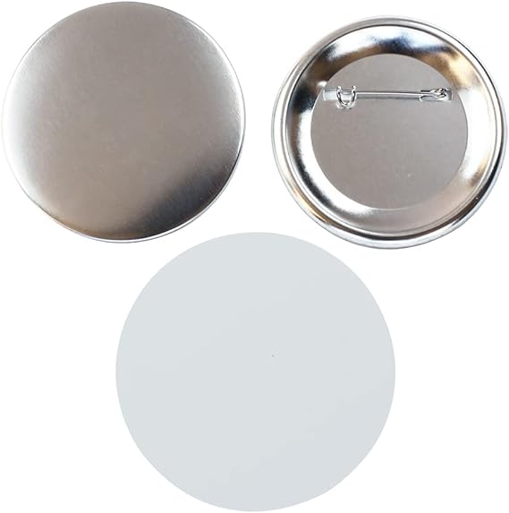 1" 25mm 100Sets All Metal Pin Badge Button Parts Supplies for Pro Maker Machine