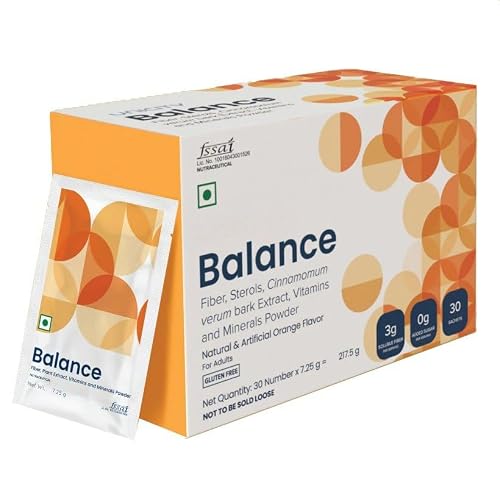 Uni-City Balance Natural Orange—Stay Full Longer by slowing Carbohydrate Absorption 30 Packets. Keeps Your Body Well maintained 7.25g  30-Day Supply