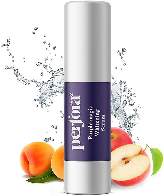 Purple Magic Whitening Serum,34 Colour Corrector for Teethh | Purple Toothpaste for Teethh Whitening | Tooth Stain Removal | Enamel Safe & Effective Teeth Whitener, Apple Peach - 30 ml